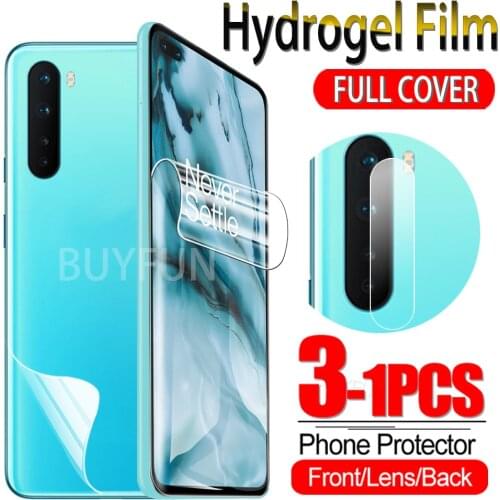 1-3PCS Hydrogel Film For OnePlus Nord Screen Protector Water Gel Protective Film Camera Glass For OnePlus 8 NORD 5G Z Full Cover