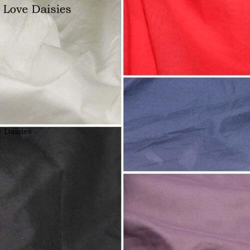 100% Cotton WHITE BLACK BLUE RED PURPLE Thin Little Transparent Fabrics Textile for DIY Handwork Dress Skirt Lining Curtains