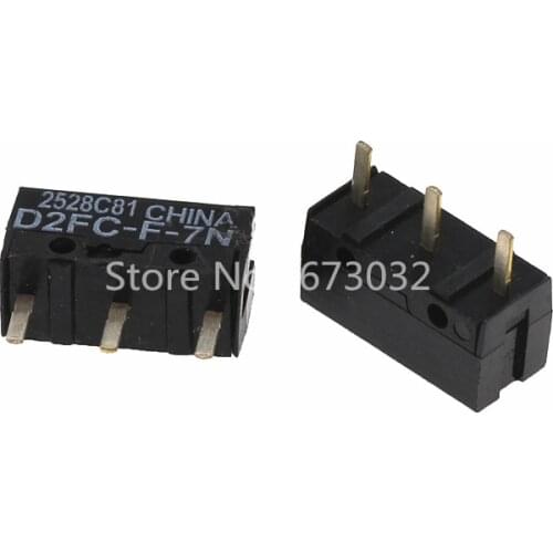 100pcs New Authentic OMRON Mouse Micro Switch D2FC-F-7N Mouse Button Fretting D2FC-E-7N D2FC