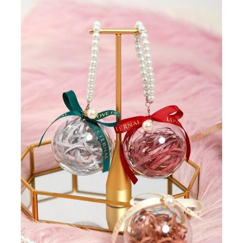 30Pcs Creative Acrylic Plastic Ball Candy Box Fantasy Crystal Ball Candy Boxes Round Transparent Gift Bag Wedding Party Supplies