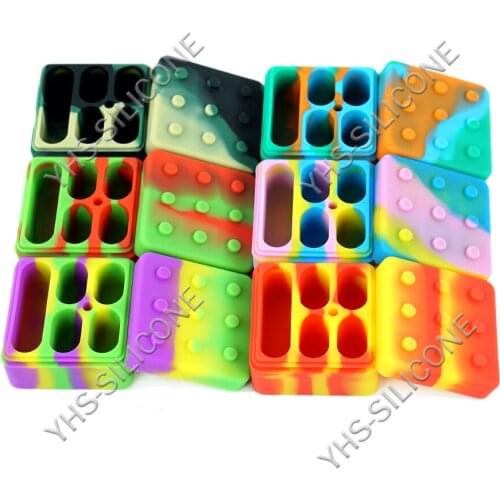 5Pcs 26ml Square Silicone Box Non-stick Silicone Wax Oil Herb Storage Container Food-grade Reusable Silicone Kitchen Storage Box