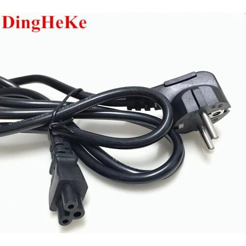 US USA EU European Power Extension Cord IEC C5 Cloverleaf Power Adapter Lead Cable 1.2m 18AWG For HP Asus Dell Laptop Notebook