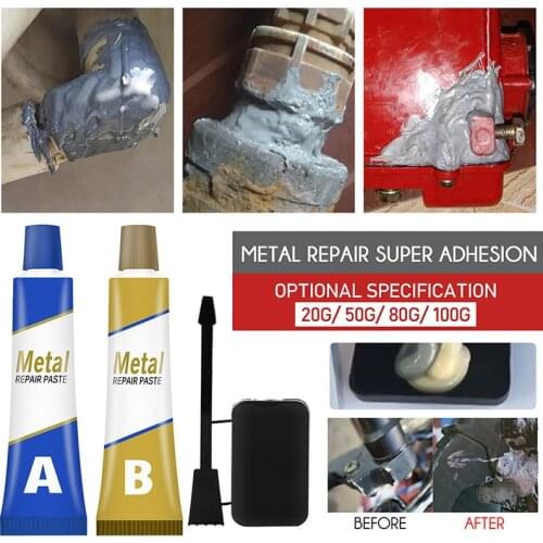 20g/50g/80g/100g Quick-drying Welding Glue Steel Cast Iron Metal Repair Agent Glue 1pc Industrial Repair Paste Glue