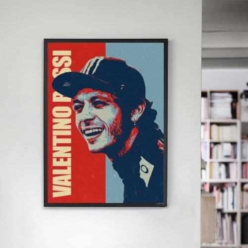 Home Decoration Valentino Rossi Retro Boy Canvas HD Prints Poster Paintings Living Room Wall Art Modular Picture No Framework