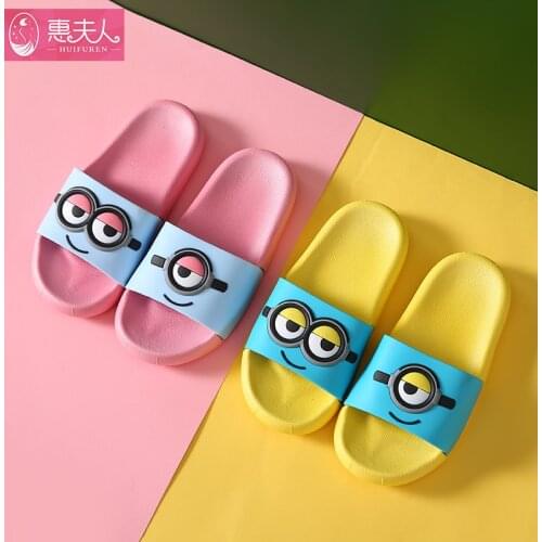 Children cool cute cartoon indoor slippers girls summer home occupy the anti-slip bath male baby sandals