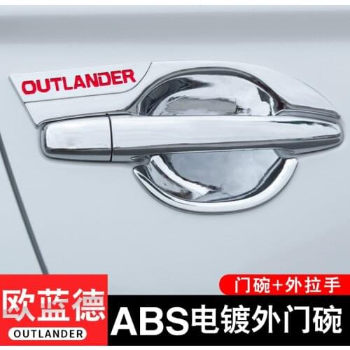 For Mitsubishi Outlander 2013-2019 High-quality ABS Chrome Door Handle Cover and Door Bowl Protection