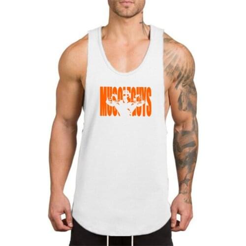 Brand Gyms Tanktop Clothing Brand Singlet Canotte Bodybuilding Stringer Tank Top Men Fitness Shirt Muscle Guys Sleeveless Vest