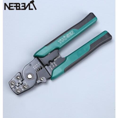 Tuosen Wire Stripper Multi-Function Pliers Terminal Manual Crimping Pliers Hardware Tool Wire Stripper Multi Specifit