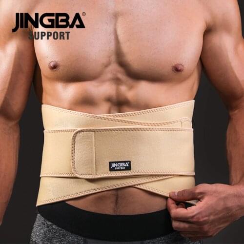 JINGBA SUPPORT fitness Back belt waist support sweat belt waist trainer trimmer musculation abdominale Sports Safety factory