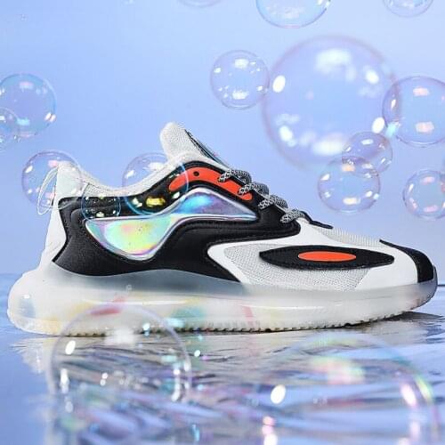 Colorful Sports Shoes Men Reflective Shoes Breathable Casual Shoes Popcorn Dad Shoes Size 39 Lightweight Running Shoes Sneakers