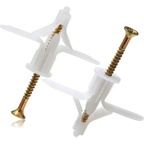 Drywall and Hollow-Wall Anchor Assortment Kit, Anchors, Screws, Wall Anchor Hooks, and Hollow-Door Toggle Anchor