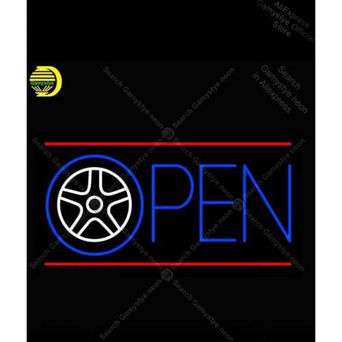 Neon Sign for Car Wheel Open neon bulb Sign Neon Lichtbak Nail Sign bud light neon sign Custom Business Signs Polis Signage Shop