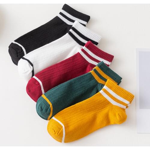 1 Pair New Women Baseball Girls Sports Sock Football Socks Loose Striped Crew Socks Women Fashion Colorful Socks
