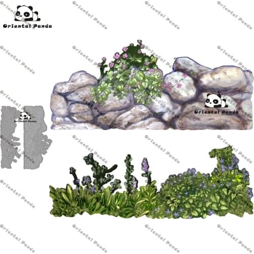 New Dies 2020 Camper Van Metal Wild flower wall Dies diy Dies photo album cutting dies Scrapbooking Stencil metal cutting die