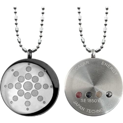 EMF Radiation Pendant Necklace Scalar Energy Quantum Pendant- Stainless Steel Necklace for Men Women