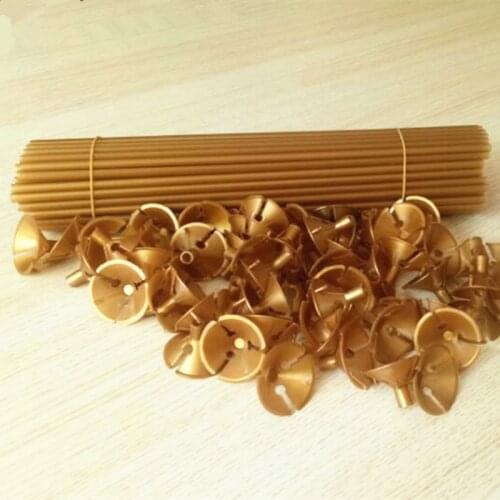 10pcs/lot 32cm Latex Balloon Sticks Gold White PVC Rods for Balloons Holder Sticks with Cup Party Decoration Accessories