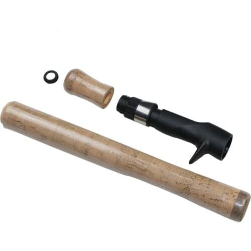 DIY Lure ice fishing rod with Spinning handle Casting handle Camouflage EVA split Reel seat