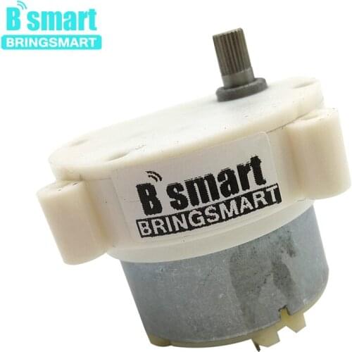 Bringsmart DC 12 Volt Gear Motor JS40-500 Plastic Gearbox M3 Threaded Hole Mini Electric Machine Reducer 30rpm Reversible Motor