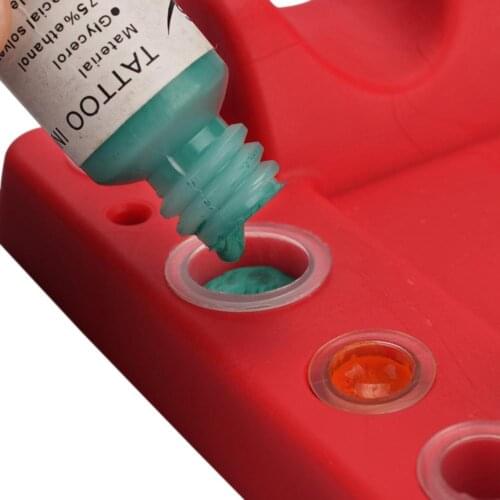 Silicone 6 Holes Pigment Stand Color Cup Ink Rack Holder Shelve Tattoo Supply 6 Holes Tattoo Supply Lightweight