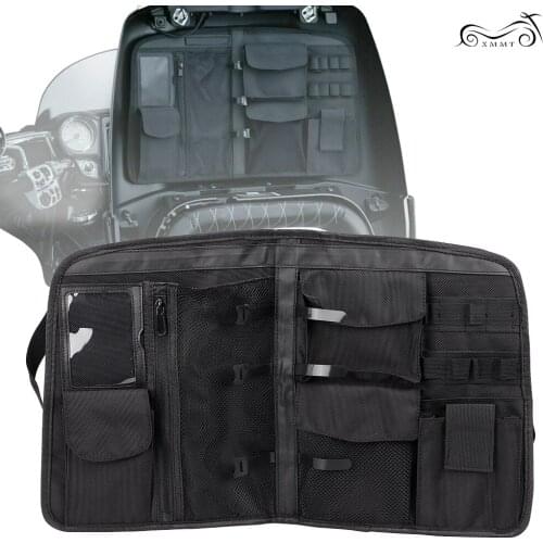 Black Motorcycle Trunk Lid Organizer Bag 5298 For Indian Roadmaster 2015-2020 Chieftain 2014-2020 Roadmaster Elite 2018-2020