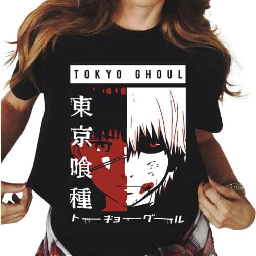 Tokyo Ghoul Graphic print T-shirt Japanese anime men Casual Short Sleeve Tshirt