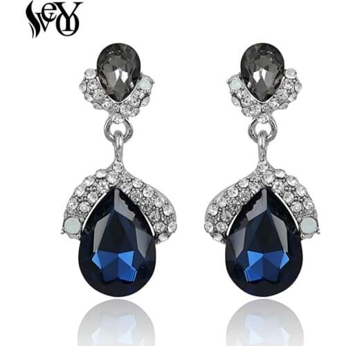 VEYO Drop Crystal earrings Classic Rhinestones pendientes mujer moda High quality