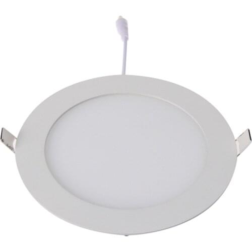 12W Warm White LED Recessed Downlight Round Flat Thin Ceiling Panel Light
