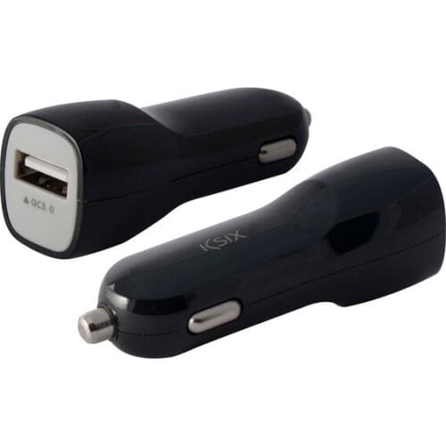 Car Charger KSIX USB Quick Charge 3.0 Black