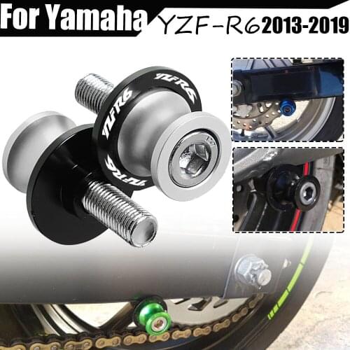 For Yamaha YZFR6 YZF R6 YZF-R6 2013-2019 2014 2015 2016 2017 2018 M6 Motorcycle Swingarm Spools Rear Stand Screws Sliders YZFR6