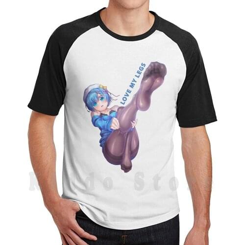Rem ( Re Zero ) Ecchi Anime Legs Fetish T Shirt Print For Men Cotton New Cool Tee Rem Re Zero Rem Hentai Rem Kawaii Rem Ecchi