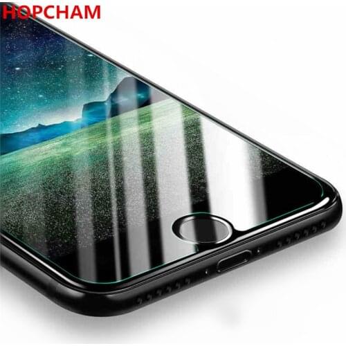 HOPCHAM 6 Glass For iPhone 6 5S 7 6s Plus On Glass Tempered Film Protection 9H Screen Protector For iPhone 6 5S se 7 8 5 X Glass