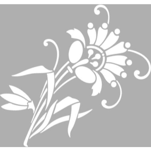 Art Bundle Çiçek-22 Stencil Design, Painting Template 30x30 Cm, Walls, Tiles, furniture For Easy and Practical Pattern Application