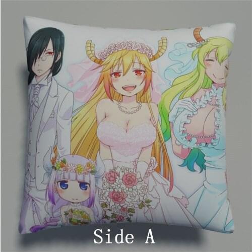 Kobayashi San Chi No Maid Anime Two Side Pillowcases Hugging Pillow Cushion Case Cover Otaku Cosplay Gift New 563