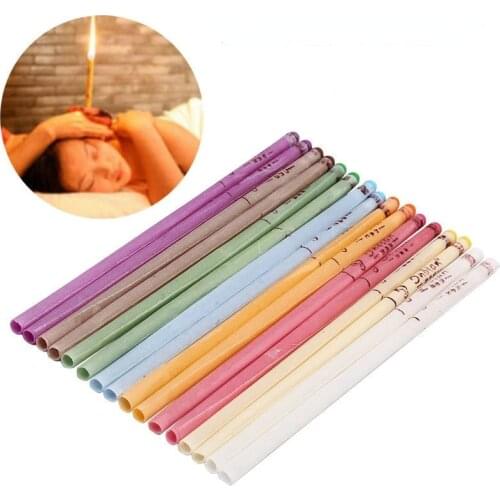 100Pcs/Set Healthy Care Ear Candle Ear Treatment Ear Wax Removal Cleaner Ear Coning Treatment Indiana Therapy Fragrance Candling