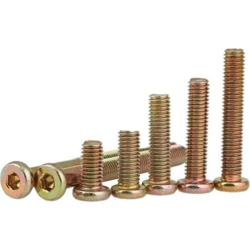 M8*16 - M8*120 Carbon steel galvanized flat round head hexagon socket screws