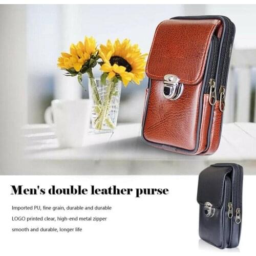 1pc Mini Unisex Waist Bag Multifunctional Phone Coins Containers Portable Vintage Phone Bags Durable Outdoor Sports Belt Bags