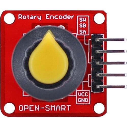 OPEN-SMART EC11 Rotary Encoder Module 360 degree Incremental Pulse Potentiometer Volume Control Knob with Button for Arduino