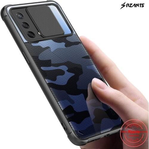 Rzants For OPPO A74 4G OPPO F19 Case Soft [Camouflage Lens] Protection Shockproof Slim Half Clear Cover Square Lid