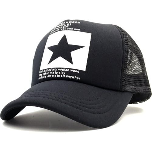 New Unisex Baseball Cap Print Summer Mesh Cap Hats For Men Women Snapback Gorras Hombre hats Casual Hip Hop Caps Trucker Hat