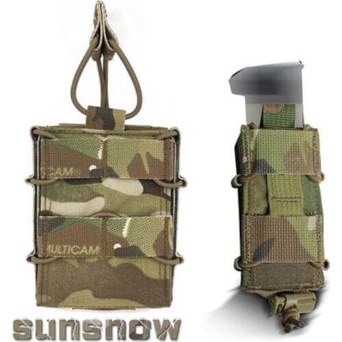 New PYR Single Mag Pouch 762 556 9# Tactical Multicam Quick Molle Pouch