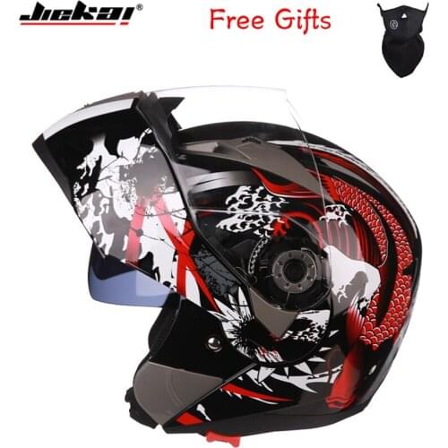 2018 DOT Certified NEW ARRIVE DOT JIEKAI 105 Flip Up Motorcycle helmet / motocicleta casco Helmets motorcross racing helmet