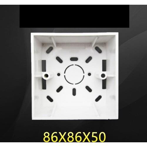 5cm Surface Mounted Bottom Box Switch Socket Universal Type 86 Bottom Box Surface Mounted Wire Box 86*86*50