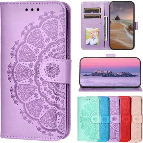 Luxury Embossed Leather Case for OPPO Reno 5 Pro Plus Find X3Neo Fundas Flip Wallet Cover Card Holder Shockproof Lanyard Capa