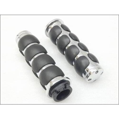 Chrome 1" Handle bar Hand Grip For Honda Shadow 600 750 1100 VTX 1300 1800 GL 1200 1500