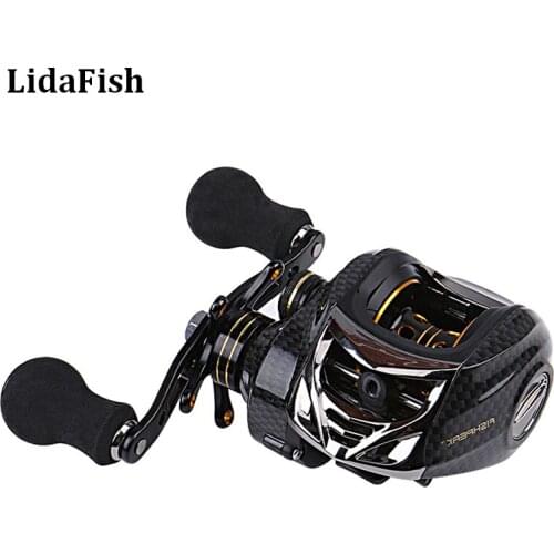 LIDAFISH Brand 17+1BB Baitcasting Fishing Reel Gear Ratio 6.3:1 Spinning Reel Metal Spool Fishing Coil