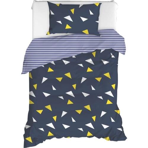 Different pattern duvet cover set Geometry, cat, pineapple shapes very good quality duvet cover pillow case one piece bedding si
