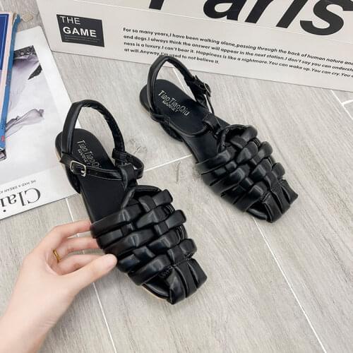 2021 New Womens Sandals Women Shoes Fashion Summer Flats Women Casual Buckle Slippers Dress Party Female Sandals Female Shoes