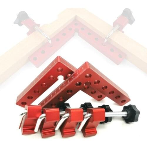 2Pc 90 Degrees Auxiliary Fixture Splicing Board Positioning Panel Fixed Clip Carpenters Square Ruler L-Shaped Woodworking Tool