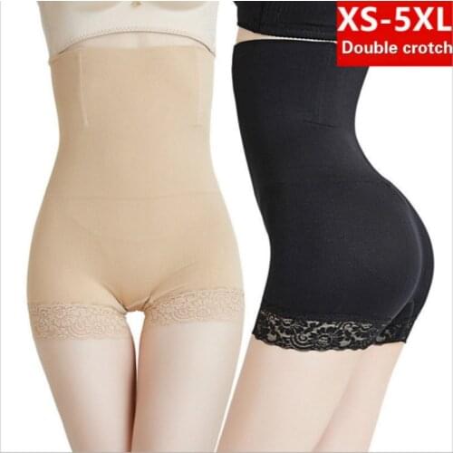 Seamless Women High Waist Lace Shaping Panties Breathable Body Shaper Slimming Tummy Control Knickers Pant Lady Shapewear