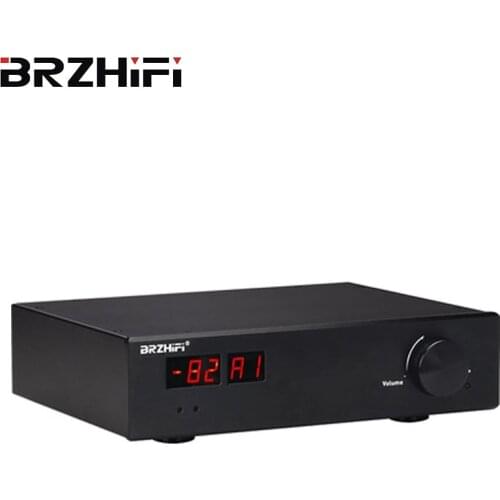 BRZHIFI Professional 45W Sound Amplifier Bluetooth Tone Remote Control Power Amplifiers Stereo HD Audio Amp Home Theater System